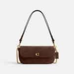 Bolsa Coach Brook suede chocolate